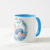 Mug It’s a Boy Baby Shower Sticker (Devant droit)