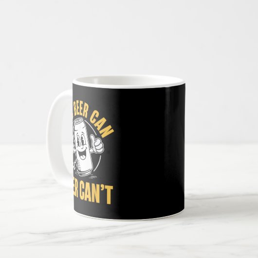 Mug It’s Beer Can Not Beer Can’t Funny Drinking Lover (Devant gauche)