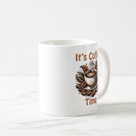 Mug It’s Coffee Time – Cozy Coffee Beans (Devant droit)