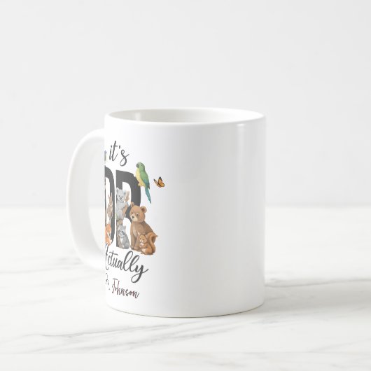 Mug It’s Dr. Actually Animals | Funny Doctor Day (Devant gauche)