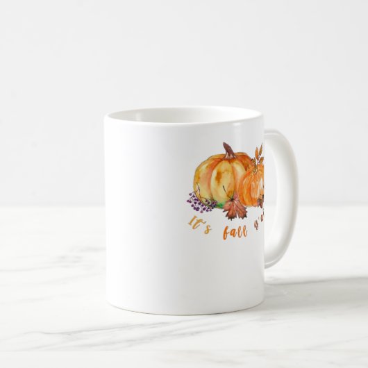 Mug It’s Fall Y’all Autumn Leaves Pumpkin And Mushroom (Devant droit)