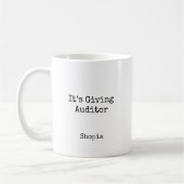 Mug It’s Giving Auditor Personalized  (Gauche)