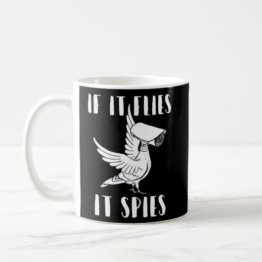 Mug It Spies Conspiracy Theory Birds Ar't Real (Gauche)