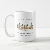 Mug It Takes a Village Teacher Appreciation Christmas (Gauche)
