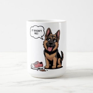 Mug It Wasn't Me Funny German Shepherd Puppy Destroyed