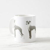 Mug Italian Greyhound Dog Breed Illustration (Devant gauche)