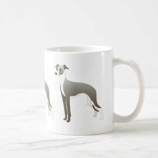 Mug Italian Greyhound Dog Breed Illustration (Droite)