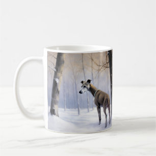 Mug Italian Greyhound Qu'il neige Noël
