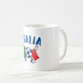Mug Italie Dabbing Soccer Ball Drapeau (Devant droit)