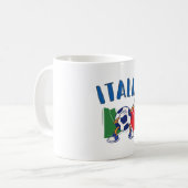 Mug Italie Dabbing Soccer Ball Drapeau (Devant gauche)