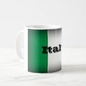Mug Italie Drapeau bord foncé (Devant gauche)