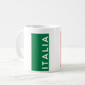 Mug italie drapeau pays nom du texte (Devant gauche)