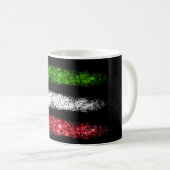 Mug *~* ITALIE ITALIE Drapeau ITALIEN Abstrait simple (Devant droit)