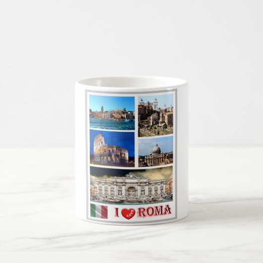 Mug Italie - Latium - Rome - I Love - (Centre)
