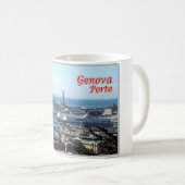 Mug Italie - Ligurie - Gênes - Port - (Devant droit)