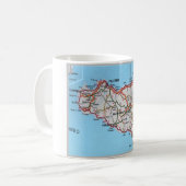 Mug Italie - Sicile - Carte Sicile - (Devant gauche)