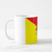 Mug Italie - Sicile - Drapeau Sicile - (Gauche)