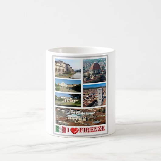 Mug Italie - Toscane - Florence - I Love - (Centre)