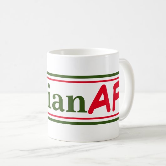 Mug Italien AF Funny (Devant droit)