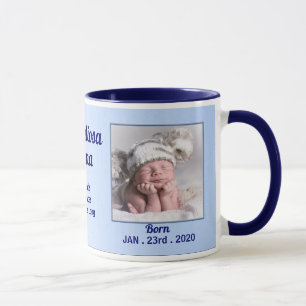 Mug Italien Fière Grand-Mère Bébé Bleu 2 Photo