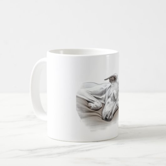 Mug Italien Greyhound Dormant (Devant gauche)