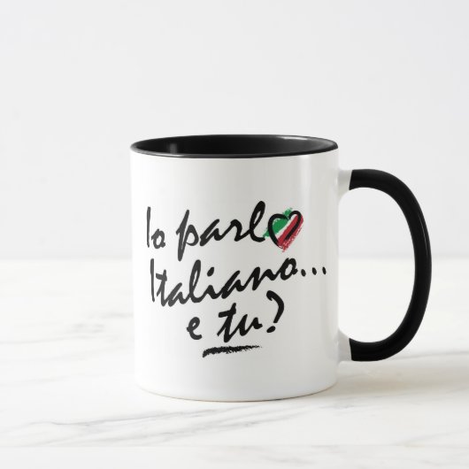 Mug : Italien - Io parlo Italiano e tu ? (Droite)