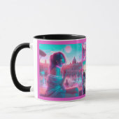 Mug Italy | Vaporwave Retrowave, Custom photo collage (Gauche)