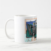 Mug Itinéraire 66 de Kingman Arizona (Gauche)