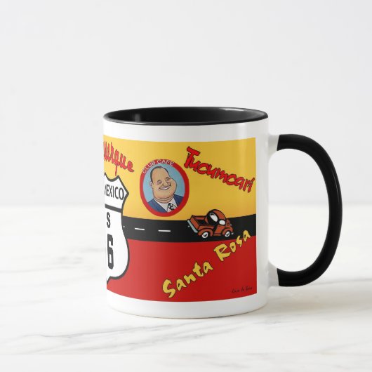 Mug Itinéraire 66 des USA de nostalgique - le Nouveau (Droite)