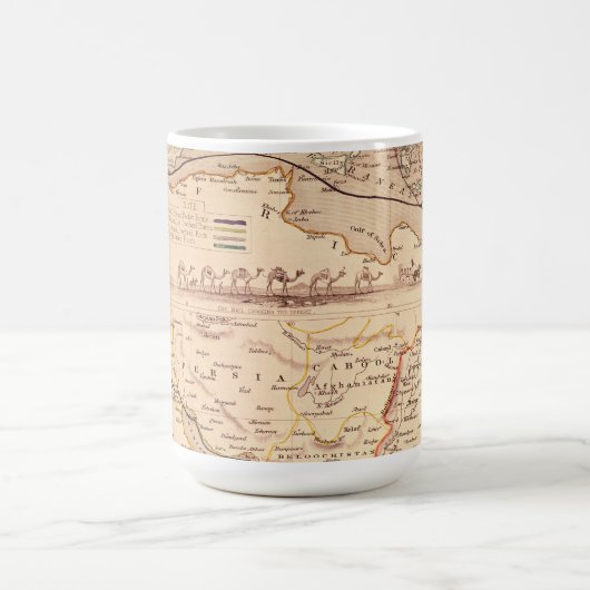 Mug Itinéraire sur terre vers l'Inde (Centre)