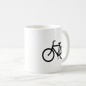 Mug Itinéraire vélo noir (Devant droit)