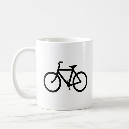 Mug Itinéraire vélo noir (Gauche)