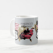 Mug Itinéraire vintage 66 (Devant gauche)