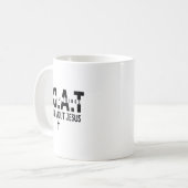 Mug It's All About Jesus Make Heaven Crowded God Over (Devant gauche)