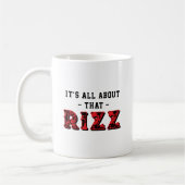 Mug It's All About That Rizz Red Gray (Gauche)