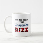 Mug It's All About That Unspoken Rizz Blue Red (Gauche)