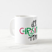 Mug It's Carte de voeux Time (Devant gauche)