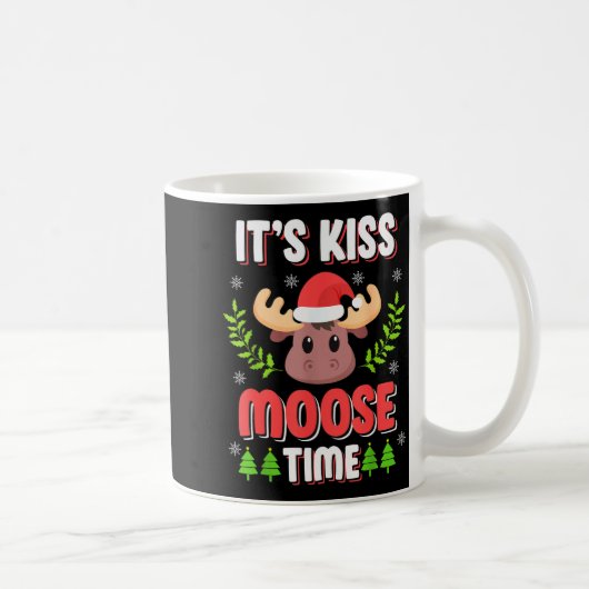 Mug It's Kiss Moose Time Play On Words For Christmas (Droite)