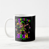 Mug It's Mardi Gras Bruh Dabbing Leprechaun Jester New (Gauche)