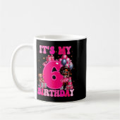 Mug It's My 6th Birthday Black Girl 6 Year Old Melanin (Gauche)