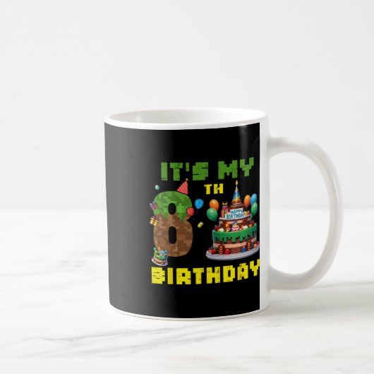 Mug It's My 8th Birthday Boy Bday Party Video Gamer Pi (Droite)