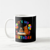 Mug Its My Birthday Capybara Lovers Birthday Party Kid (Gauche)