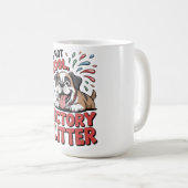 Mug It's Not Drool It's Victory Glitter Funny Dog (Devant droit)