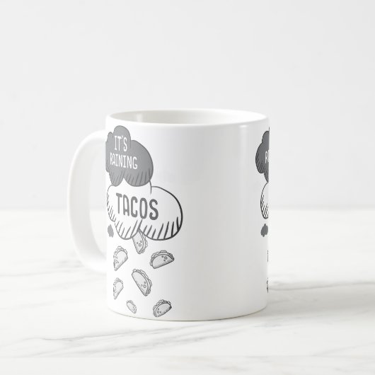 Mug It'S Raining Tacos Funny Taco (Devant gauche)