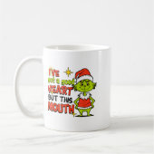 Mug I've Got A Good Heart But This Mouth Funny Christm (Gauche)