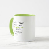 Mug I've Got Your Number | Solve for X Enthusiasm (Devant gauche)