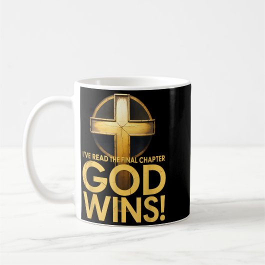 Mug I've Read The Final Chapter God Wins Cross Christi (Gauche)