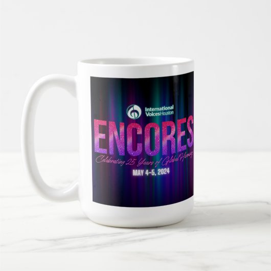 Mug IVH ENCORES/Mug du 25e anniversaire (Gauche)