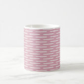 Mug Ivory Lines on Pink (Centre)