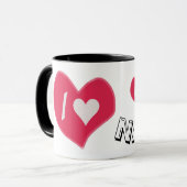 Mug “I🤍You Heart – Cute Romantic Gift Design” (Devant gauche)